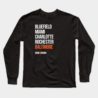 "Homegrown Series (Legends)" Baltimore: Iron Man Long Sleeve T-Shirt